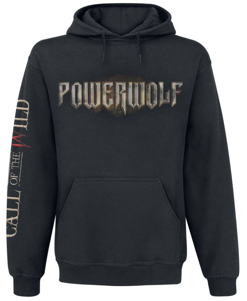 Powerwolf Kapuzenpullover - Call Of The Wild - S bis XXL - für Männer - Größe S - schwarz  - Lizenziertes Merchandise! von Powerwolf