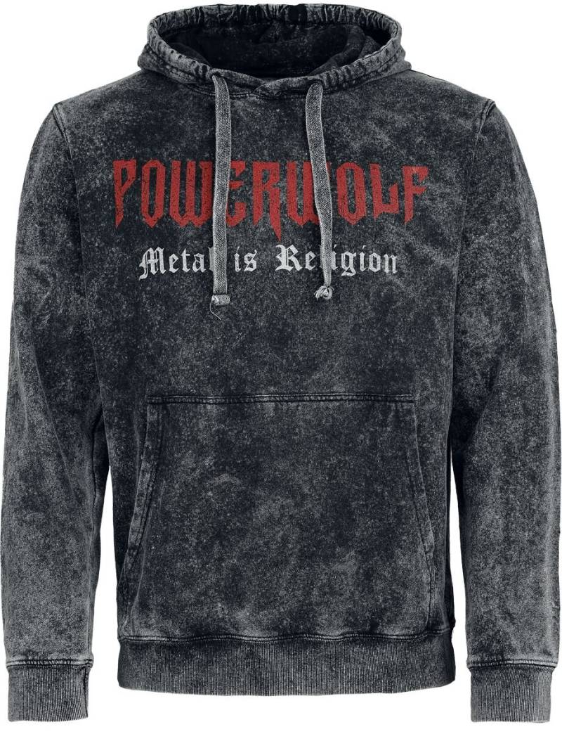 Powerwolf Kapuzenpullover - Chaos - S bis XXL - für Männer - Größe M - dunkelgrau  - EMP exklusives Merchandise! von Powerwolf