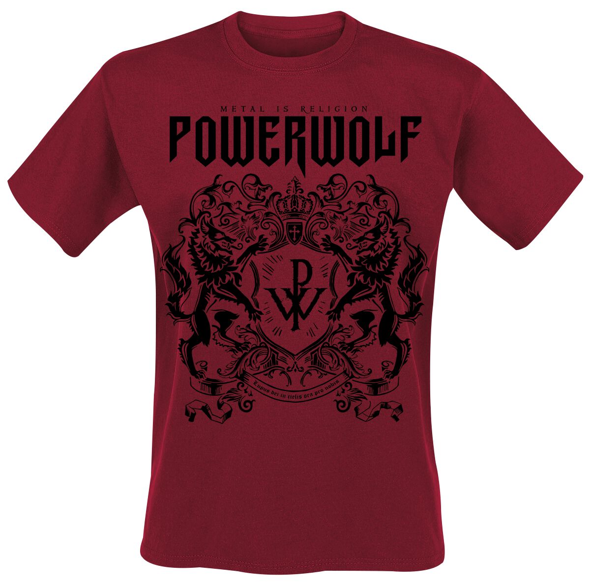 Powerwolf Logo (red) T-Shirt rot in M von Powerwolf