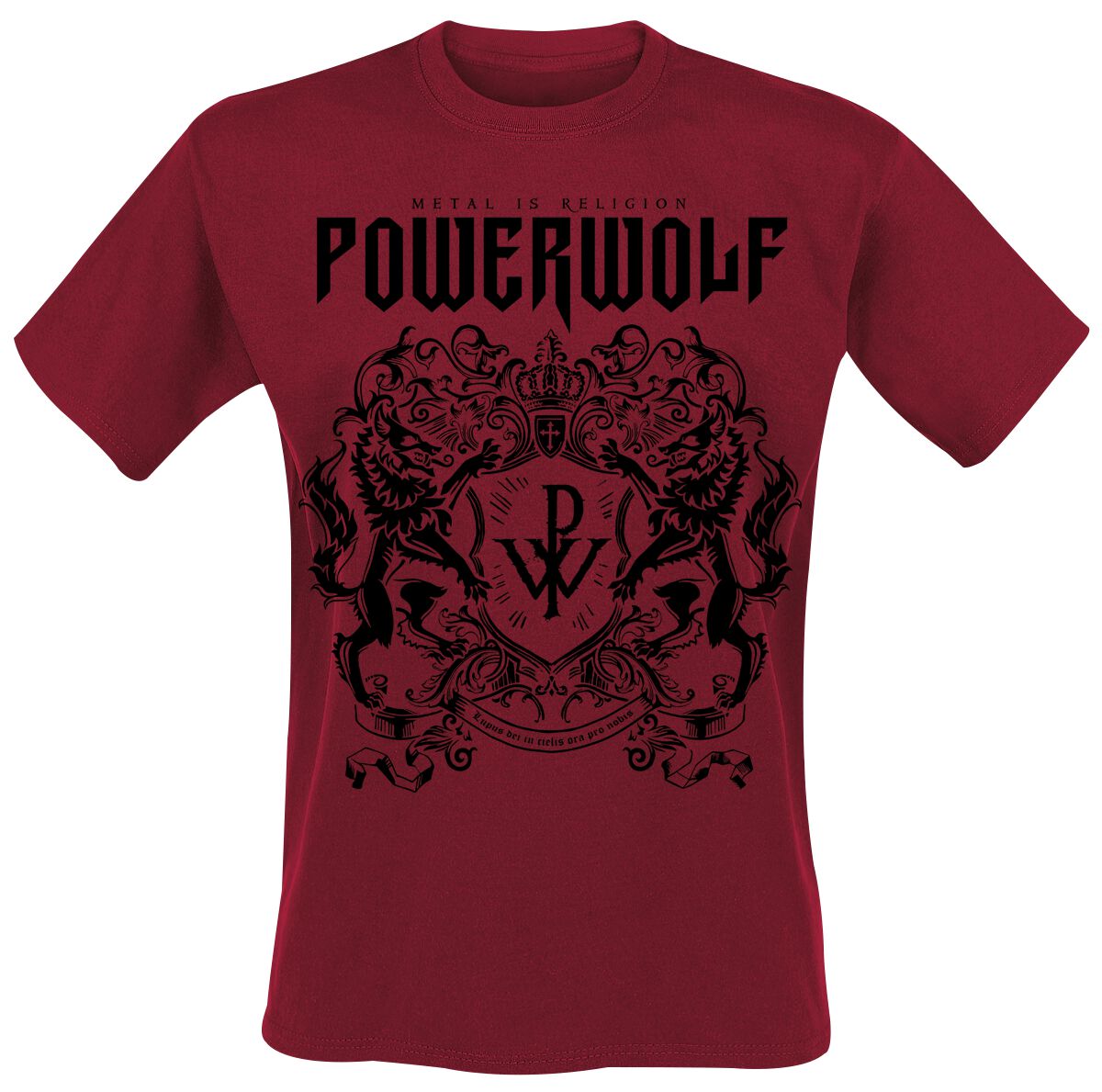 Powerwolf Logo (red) T-Shirt rot in S von Powerwolf