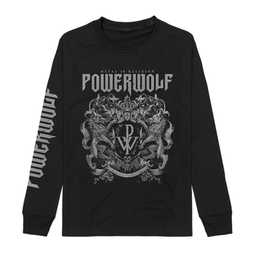 Powerwolf Longsleeve - Crest - Schwarz - XL von Powerwolf