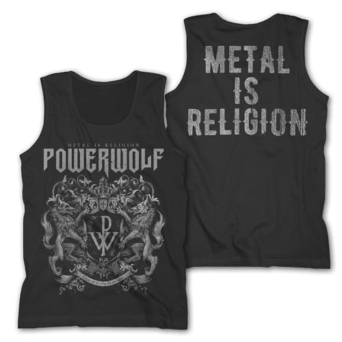 Powerwolf - Tank Shirt - Crest - Schwarz - S von Powerwolf