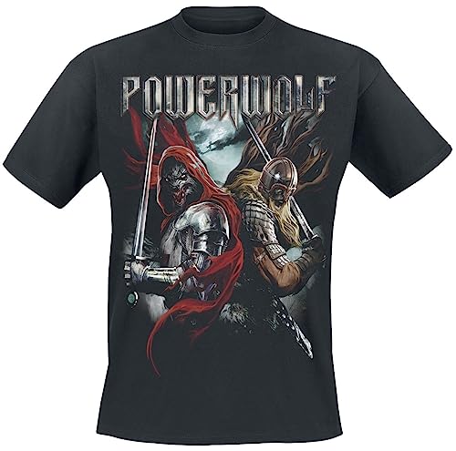 Powerwolf Nightside of Siberia Männer T-Shirt schwarz M 100% Baumwolle Band-Merch, Bands von Powerwolf