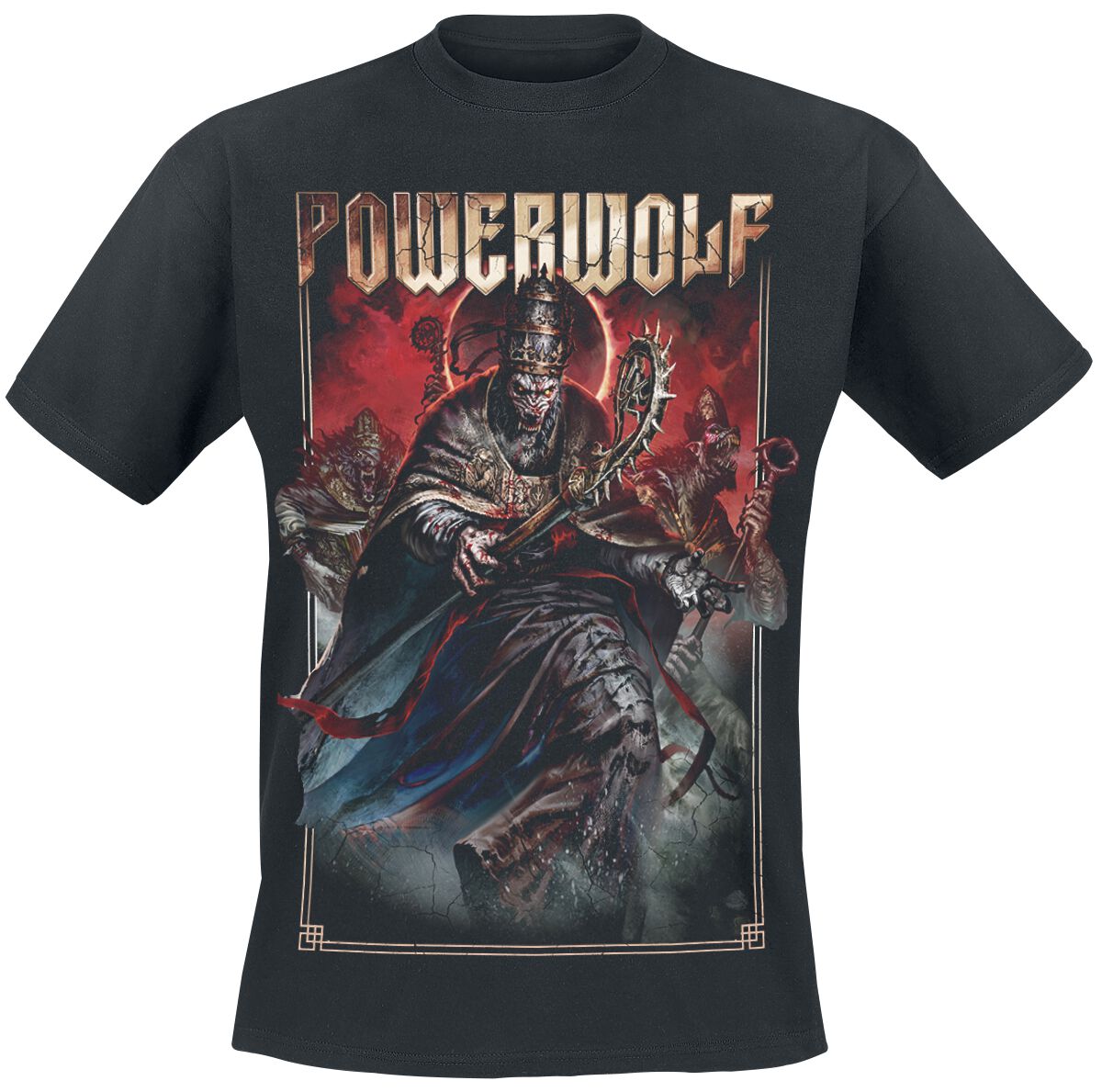 Powerwolf T-Shirt - Blood Of The Saints - S bis 3XL - für Männer - Größe M - schwarz  - Lizenziertes Merchandise! von Powerwolf