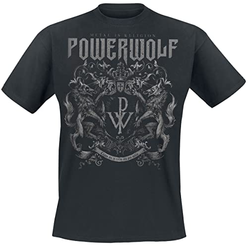 Powerwolf - T-Shirt - Crest - Metal is Religion - Schwarz - XXXXXL von Powerwolf