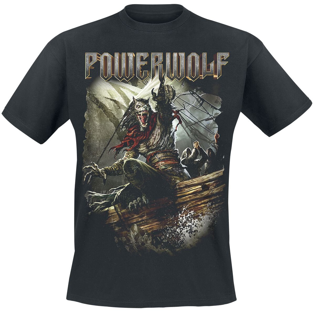 Powerwolf T-Shirt - Sainted By The Storm - S bis 3XL - für Männer - Größe XXL - schwarz  - Lizenziertes Merchandise! von Powerwolf