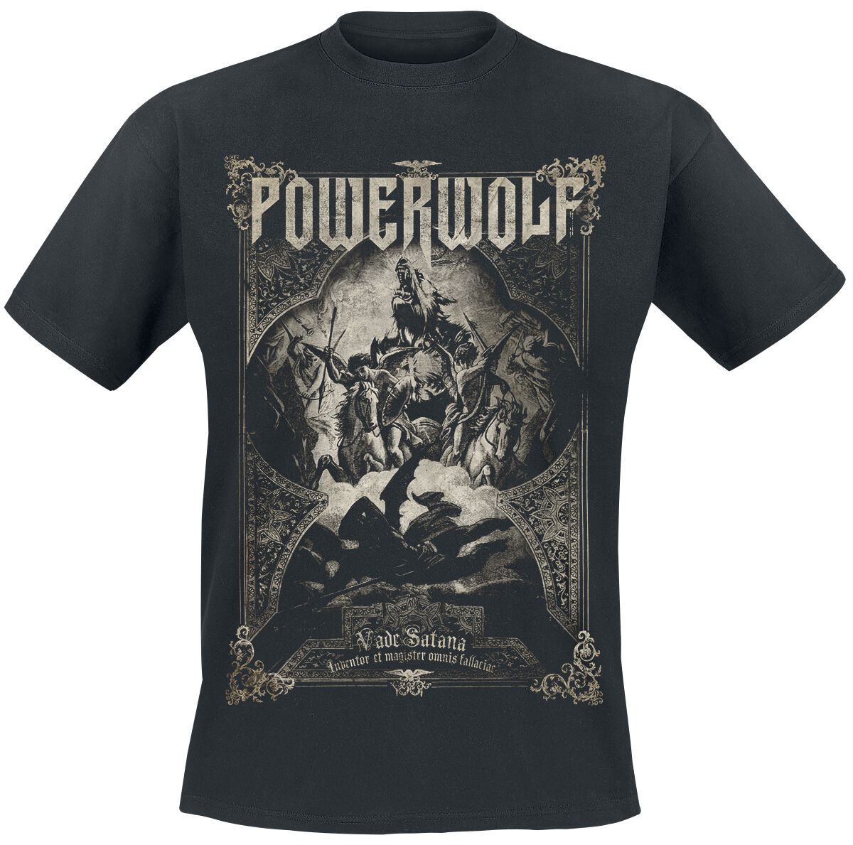 Powerwolf T-Shirt - Vada Satana - L bis 4XL - für Männer - Größe XL - schwarz  - EMP exklusives Merchandise! von Powerwolf