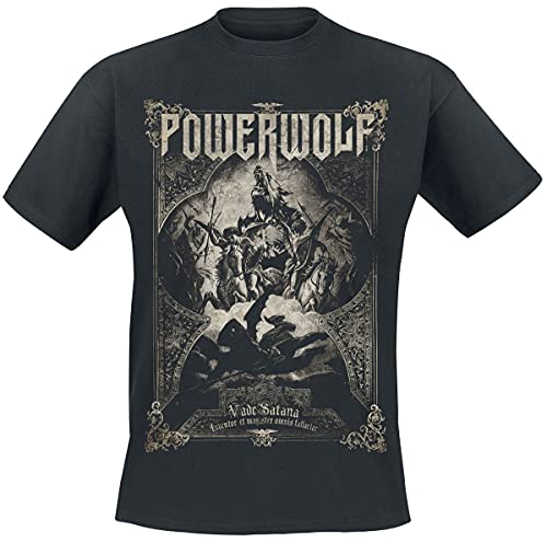 Powerwolf Vada Satana Männer T-Shirt schwarz 4XL 100% Baumwolle Band-Merch, Bands von Powerwolf