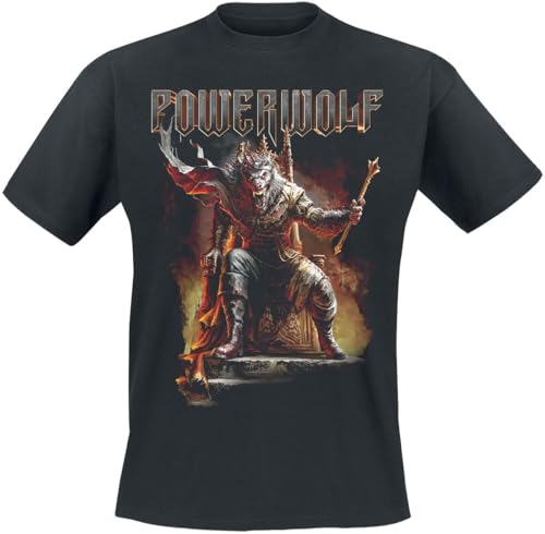 Powerwolf Wake Up The Wicked Männer T-Shirt schwarz 3XL 100% Baumwolle Band-Merch, Bands von Powerwolf
