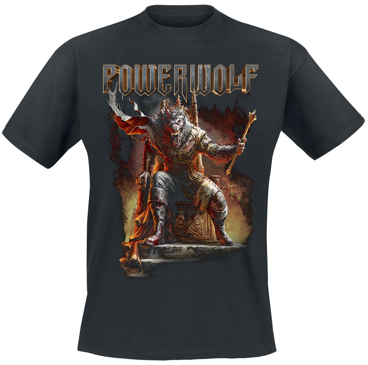 Powerwolf Wake Up The Wicked T-Shirt schwarz in 4XL von Powerwolf