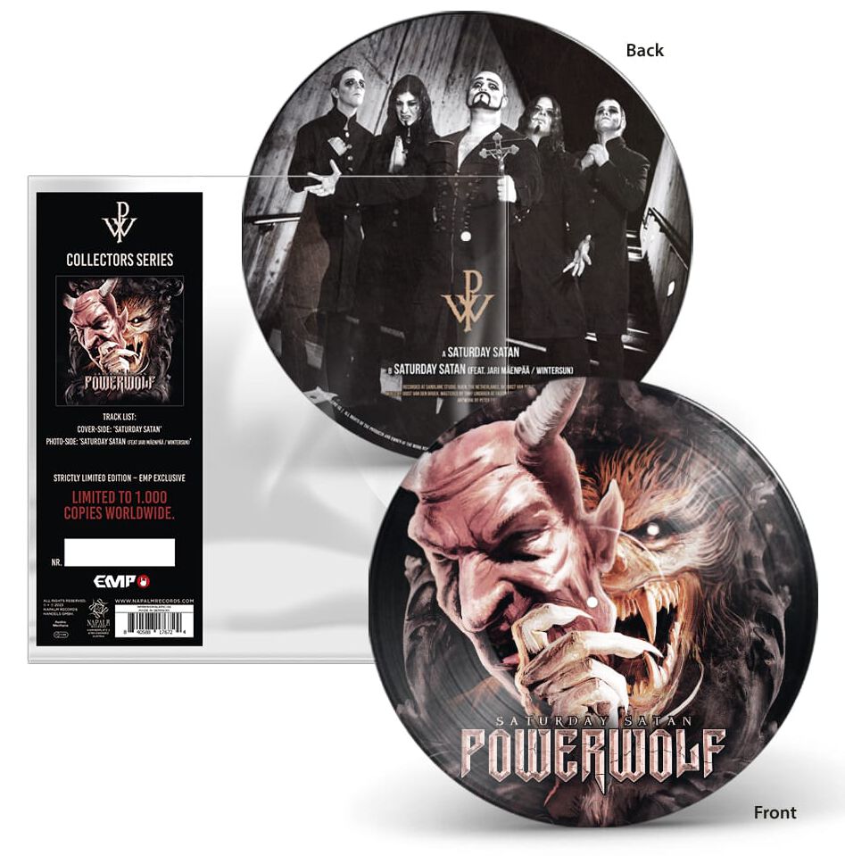 Saturday Satan von Powerwolf - "7"-SINGLE" (Limited Edition, Picture, Standard) von Powerwolf