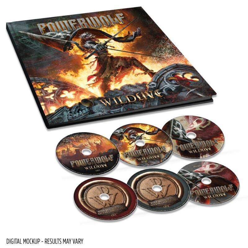 Wildlive (Live at Olympiahalle) von Powerwolf - 4-CD & DVD & Blu-ray (Earbook, Limited Edition) von Powerwolf