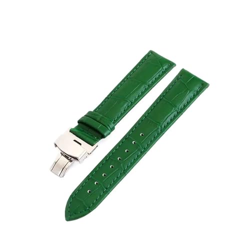 Poyuad 12–24 mm Lederarmband für Uhren, Universalarmband, Schmetterlings- und Stahlschnalle, verstellbares und austauschbares Zubehör,13 mm von Poyuad