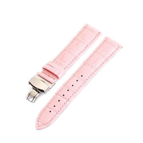 Poyuad 12–24 mm Lederarmband für Uhren, Universalarmband, Schmetterlings- und Stahlschnalle, verstellbares und austauschbares Zubehör,20 mm von Poyuad