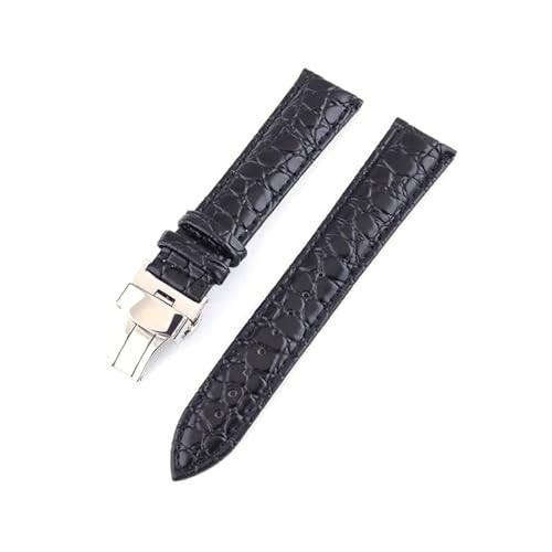 Poyuad 12–24 mm Lederarmband für die Uhr, stilvolles Universalarmband, verstellbares und austauschbares Zubehör,18 mm von Poyuad