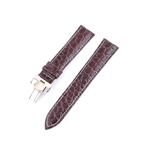 Poyuad 12–24 mm Lederarmband für die Uhr, stilvolles Universalarmband, verstellbares und austauschbares Zubehör,24 mm von Poyuad