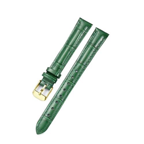 Poyuad 14 mm, 20 mm, 22 mm, Herren-Uhrenarmband aus Leder, Armband mit Bambusstruktur und Schmetterlingsverschluss,14 mm von Poyuad