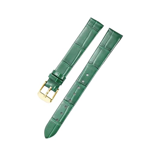 Poyuad 14 mm, 20 mm, 22 mm, Herren-Uhrenarmband aus Leder, Armband mit Bambusstruktur und Schmetterlingsverschluss,14 mm von Poyuad