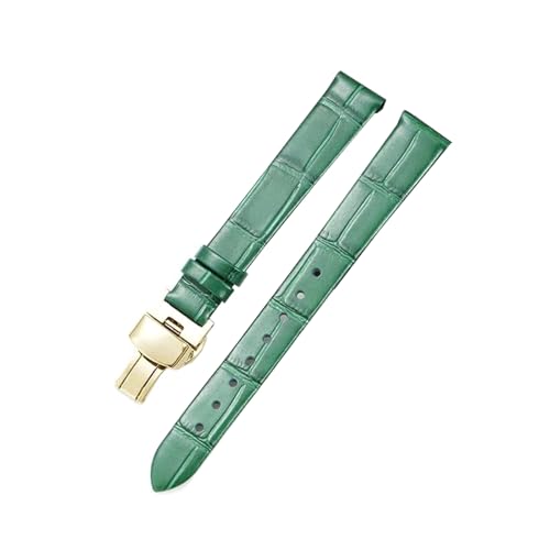 Poyuad 14 mm, 20 mm, 22 mm, Herren-Uhrenarmband aus Leder, Armband mit Bambusstruktur und Schmetterlingsverschluss,16 mm von Poyuad