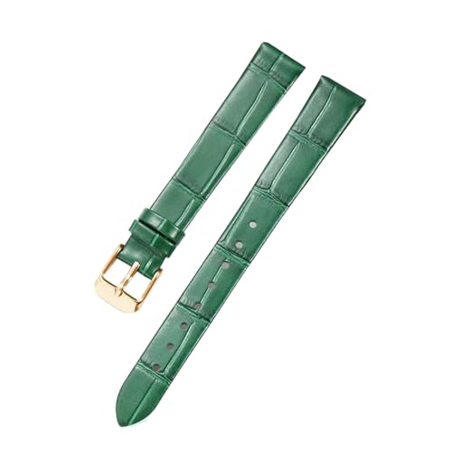 Poyuad 14 mm, 20 mm, 22 mm, Herren-Uhrenarmband aus Leder, Armband mit Bambusstruktur und Schmetterlingsverschluss,18 mm von Poyuad