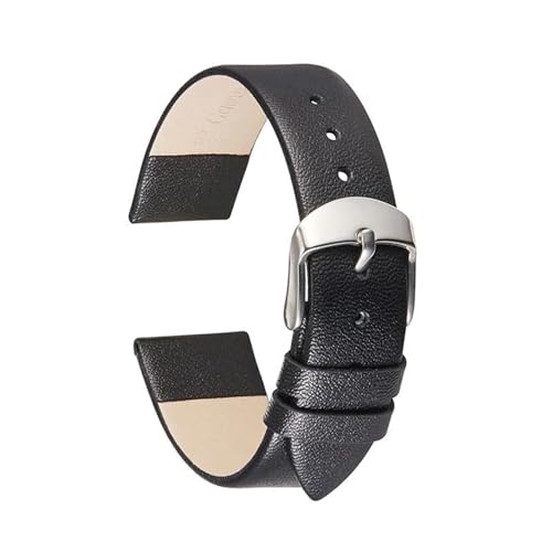 Poyuad 14 mm – 22 mm, Lederarmband, glattes Universalarmband für Damen und Herren, verstellbares Ersatzzubehör,22 mm Poyuad 14 mm – 22 mm, Lederarmband, glattes Universalarmband für Damen und Herren, verstellbares Ersatzzubehör,22 mm von Poyuad