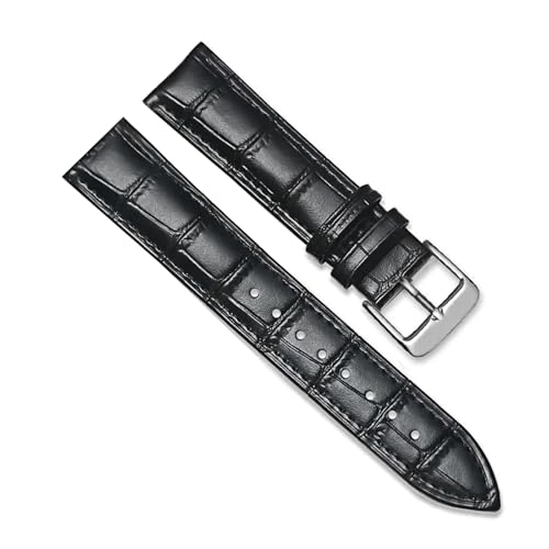Poyuad 16 mm – 24 mm, Lederarmband, Universalarmband für Damen und Herren, Dornschließe aus Stahl, verstellbares Ersatzzubehör,22 mm Poyuad 16 mm – 24 mm, Lederarmband, Universalarmband für Damen und Herren, Dornschließe aus Stahl, verstellbares Ersatzzubehör,22 mm von Poyuad