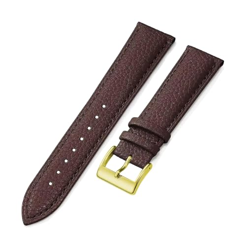 Poyuad 16 mm – 24 mm, Unisex-Uhrenarmband aus Leder, modisches Armband, verstellbares und austauschbares Accessoire,14 mm von Poyuad
