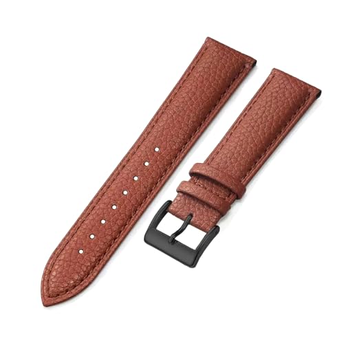 Poyuad 16 mm – 24 mm, Unisex-Uhrenarmband aus Leder, modisches Armband, verstellbares und austauschbares Accessoire,16 mm von Poyuad