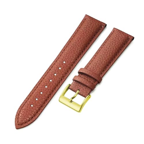 Poyuad 16 mm – 24 mm, Unisex-Uhrenarmband aus Leder, modisches Armband, verstellbares und austauschbares Accessoire,16 mm von Poyuad