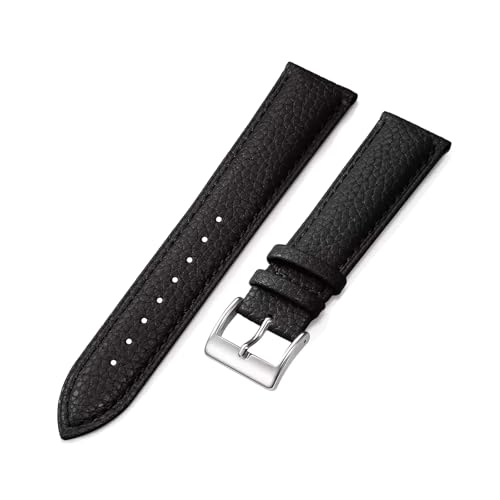 Poyuad 16 mm – 24 mm, Unisex-Uhrenarmband aus Leder, modisches Armband, verstellbares und austauschbares Accessoire,18 mm von Poyuad