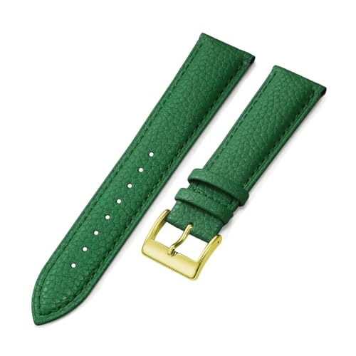 Poyuad 16 mm – 24 mm, Unisex-Uhrenarmband aus Leder, modisches Armband, verstellbares und austauschbares Accessoire,18 mm von Poyuad