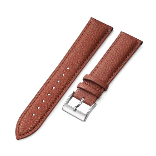 Poyuad 16 mm – 24 mm, Unisex-Uhrenarmband aus Leder, modisches Armband, verstellbares und austauschbares Accessoire,22 mm von Poyuad