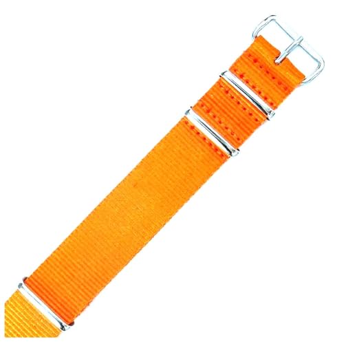 Poyuad 18 mm, 20 mm, 22 mm, 26 cm Länge, elastisches, wasserdichtes Nylonarmband – Sportarmband für Männer und Frauen, langlebiges Uhrenzubehör,Orange,22mm Poyuad 18 mm, 20 mm, 22 mm, 26 cm Länge, elastisches, wasserdichtes Nylonarmband – Sportarmband für Männer und Frauen, langlebiges Uhrenzubehör,Orange,22mm von Poyuad