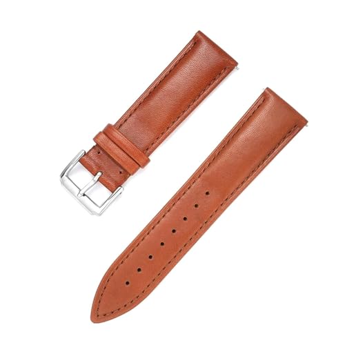 Poyuad 18 mm – 22 mm, universelles Vintage-Uhrenarmband aus Leder, verstellbares und austauschbares Armband,21 mm von Poyuad