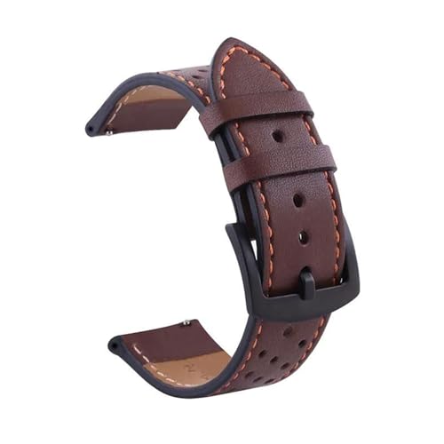 Poyuad 20–22 mm Lederarmband für Uhren, stilvolles Universalarmband, verstellbares und austauschbares Zubehör,22 mm von Poyuad