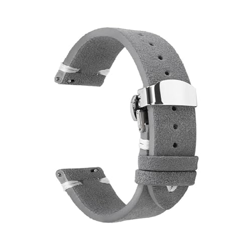Poyuad 20 mm, 22 mm, 24 mm, Lederarmband für Uhren, Universalarmband, verstellbares und austauschbares Zubehör,18 mm von Poyuad