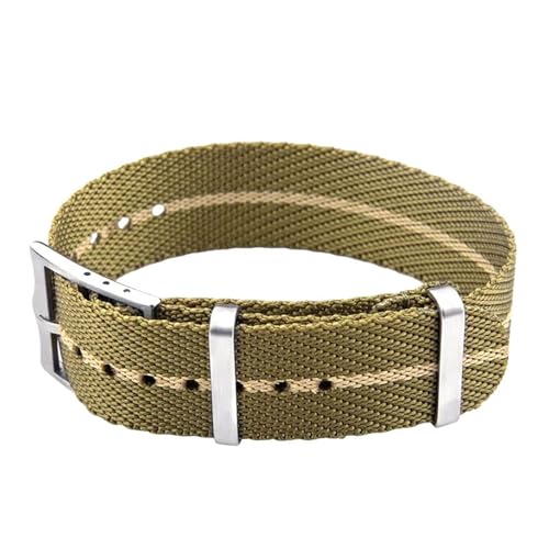 Poyuad 20 mm, 22 mm, 28 cm Länge, Militär-Nylon-Uhrenarmband – langlebiges Sportarmband, kompatibel mit Herrenuhren,Grünes Khaki,20mm Poyuad 20 mm, 22 mm, 28 cm Länge, Militär-Nylon-Uhrenarmband – langlebiges Sportarmband, kompatibel mit Herrenuhren,Grünes Khaki,20mm von Poyuad