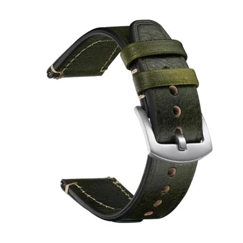Poyuad 20 mm/22 mm Lederarmband für Uhren, Universalarmband mit Vintage-Nähten, verstellbares und austauschbares Zubehör,18 mm von Poyuad