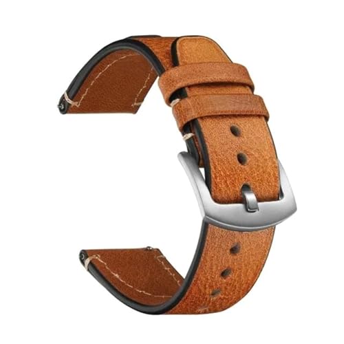 Poyuad 20 mm/22 mm Lederarmband für Uhren, Universalarmband mit Vintage-Nähten, verstellbares und austauschbares Zubehör,18 mm von Poyuad