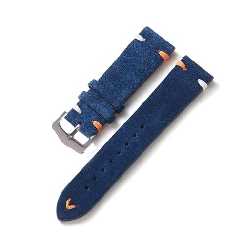 Poyuad 20 mm/22 mm Lederarmband für Uhren, Universalarmband mit robuster Schnalle, verstellbares und austauschbares Zubehör,20 mm von Poyuad