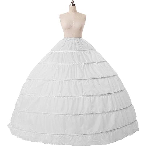 6 Hoop - -ballkleid Petticoat Unterrock Slip Für Ballkleid Hochzeitskleid von Ppmter