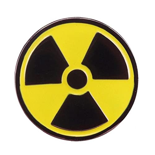 Lustige Brosche Pin Abzeichen, Strahlungszeichen Emaille Revers Pin Abzeichen Für Frauen Und Männer Jacken Shirts von Ppmter