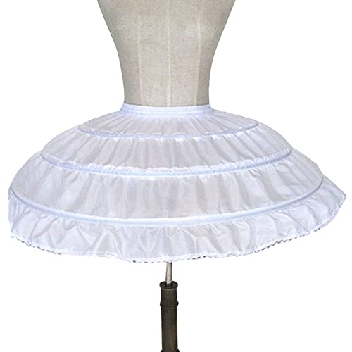 Mädchen Weiße Petticoat Hochzeitskleid Unterrocks Elastischer Bund Zum Folge Von A-line- Rüschen von Ppmter