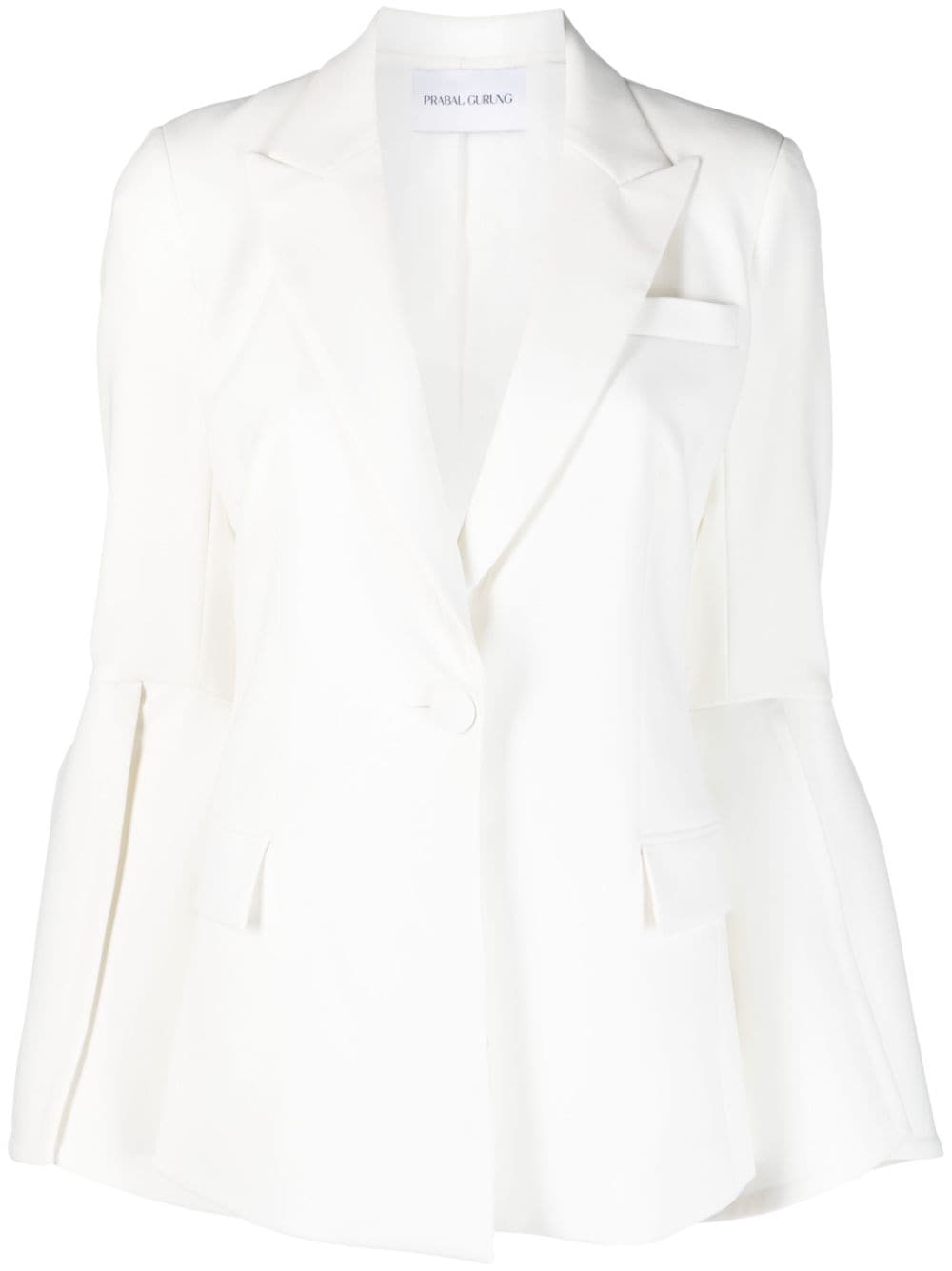 Prabal Gurung Einreihiger Blazer - Weiß von Prabal Gurung