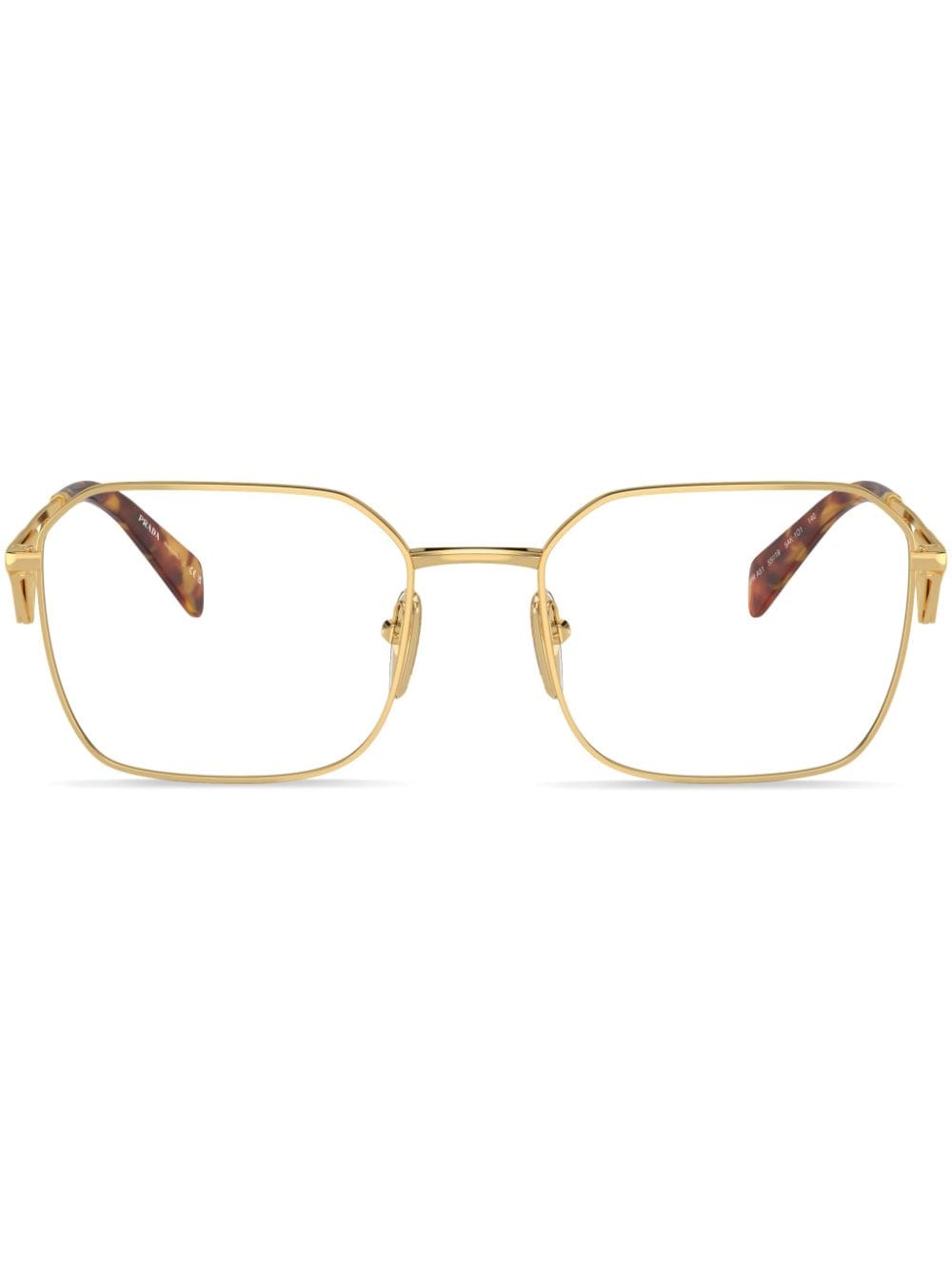 Prada Eyewear Brille mit Logo - Gold von Prada Eyewear