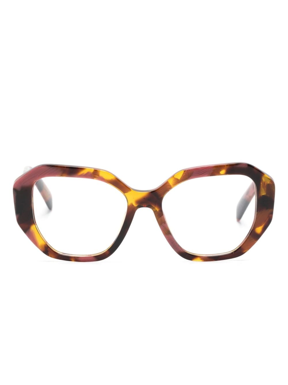 Prada Eyewear Brille mit geometrischem Gestell - Rosa von Prada Eyewear