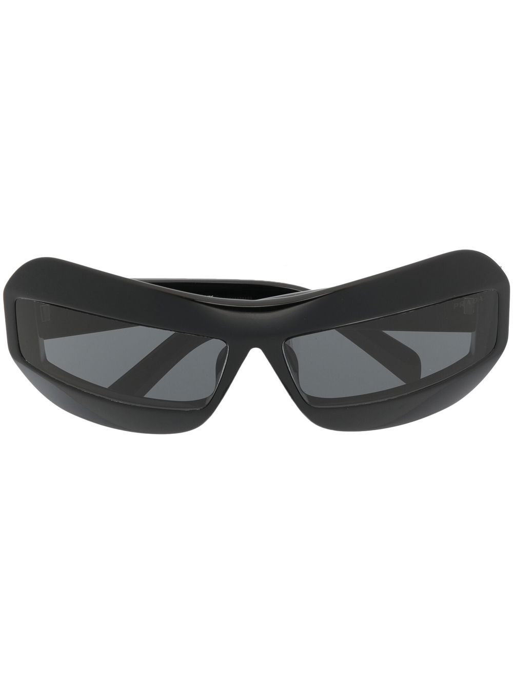 Prada Eyewear Cat-Eye-Sonnenbrille mit Logo - Schwarz von Prada Eyewear