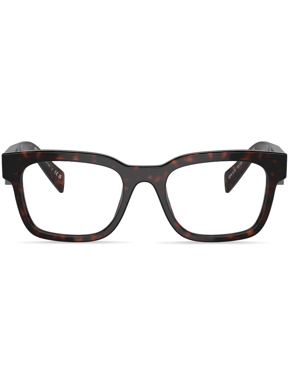 Prada Eyewear Eckige Brille in Schildpattoptik - Rot von Prada Eyewear