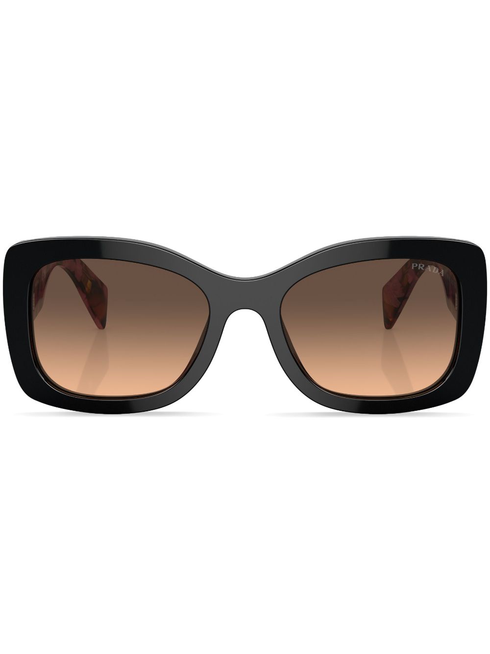 Prada Eyewear Eckige Sonnenbrille mit Logo - Violett von Prada Eyewear