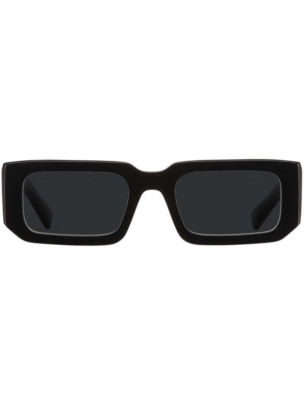 Prada Eyewear Eckige Symbole Sonnenbrille - Grau von Prada Eyewear